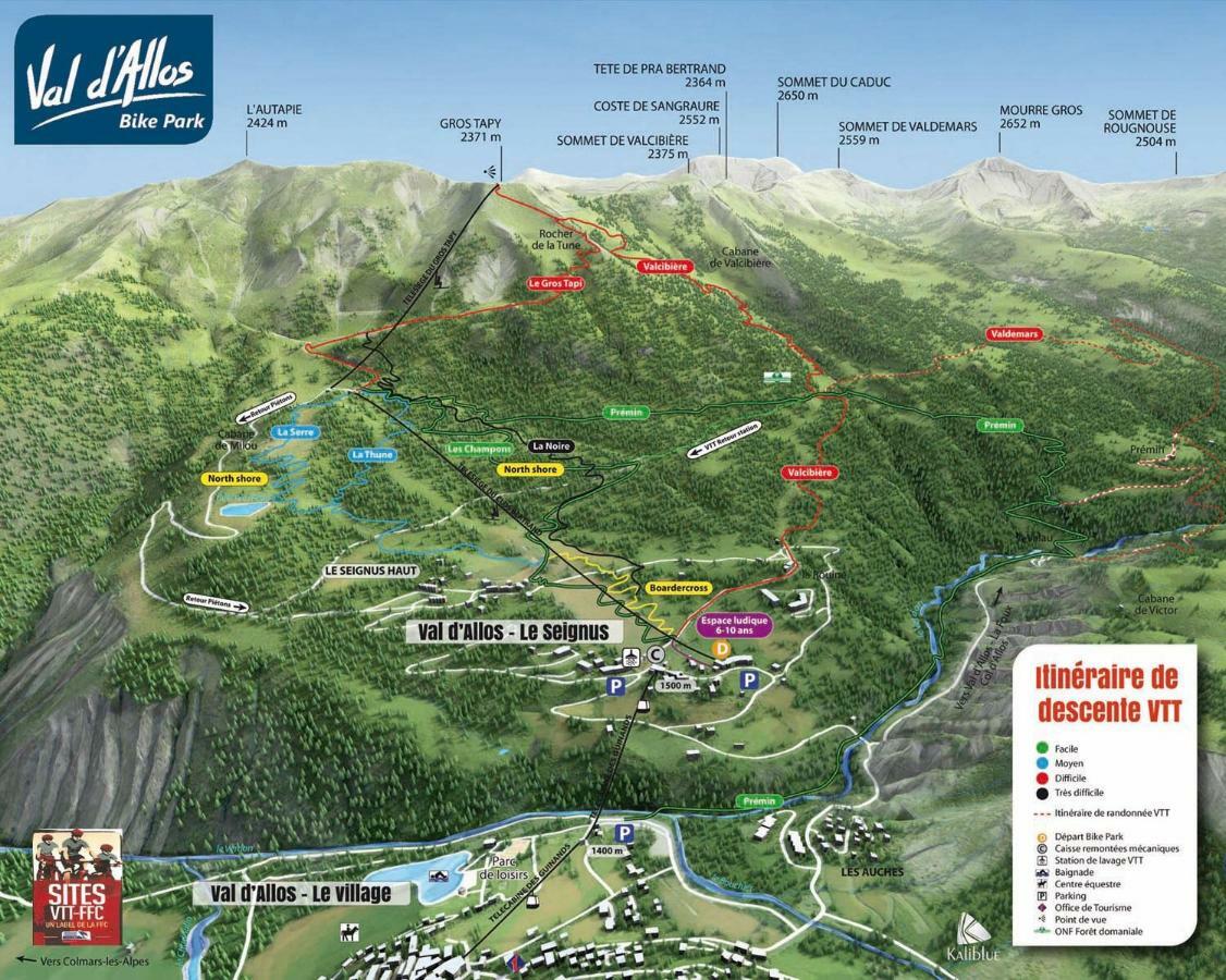 Studio Chaleureux A La Foux D'Allos Exteriör bild